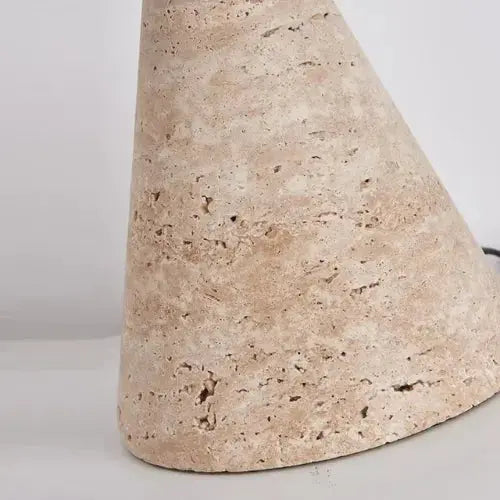 Kadiyevka Scandinavian Travertine & Opal Glass Lamp | Aili